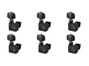 Schaller Original F-Series Standard 21,7 Guitar Tuners Black Set 6L 10560420.01.36